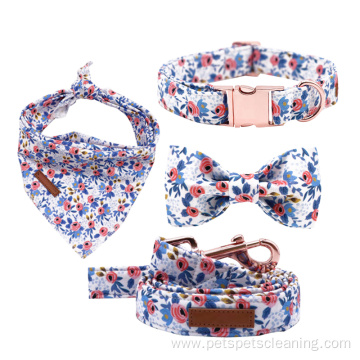 luxury nylon adjustable custom pattern bandana pet supplies